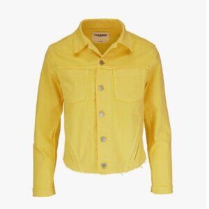 L'AGENCE Buttercup Yellow Jean Jacket Size Small